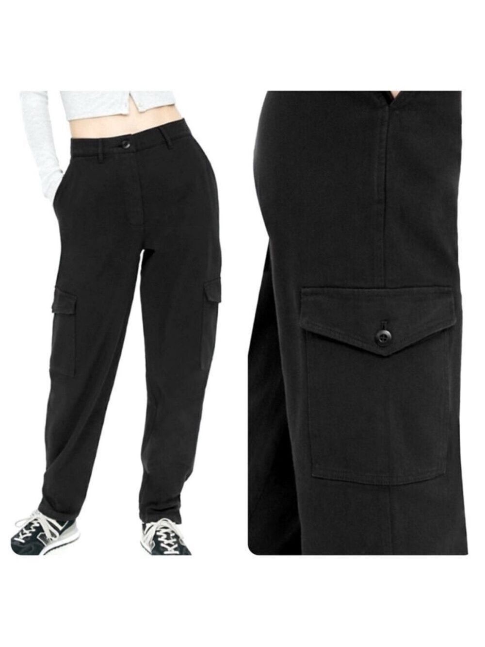 Aritzia Wilfred Free Modern Cargo Pants Black Size 4